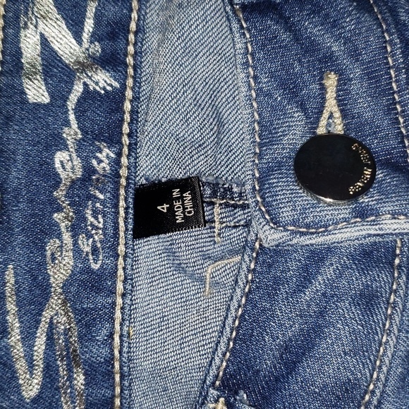 Seven7 Limited edition mid rise stretch skinny fashion novelty jean - Picture 8 of 10